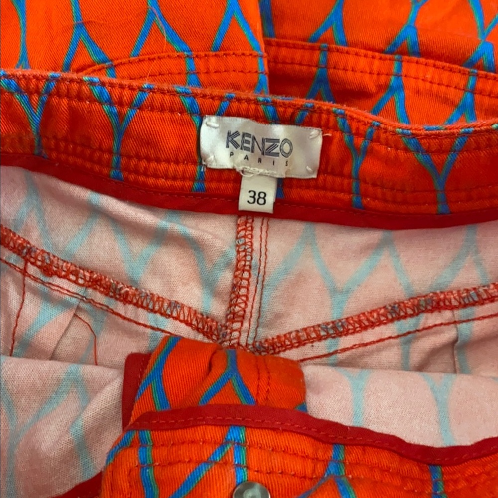 Kenzo Green and Red Flare Jeans - Picture 7 of 13